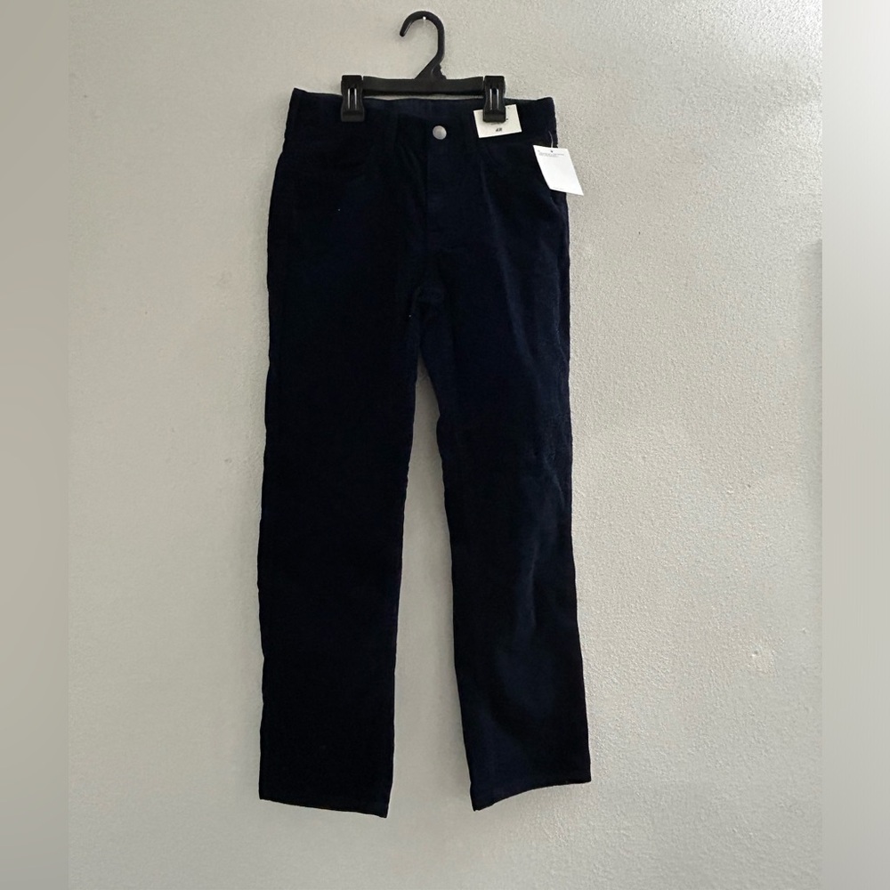 H&M Boys size 10 Corduroy Navy Pants. NWT